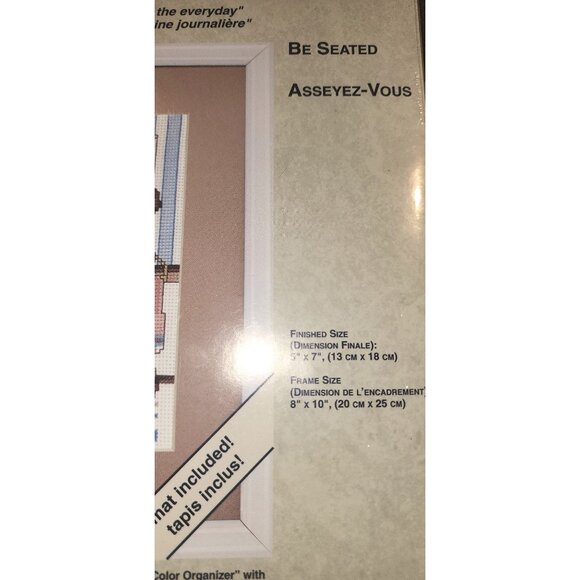 Weekenders Be Seated Cross Stitch Kit 5" X 7" Finished Size Includes Mat & Instr - Picture 4 of 7